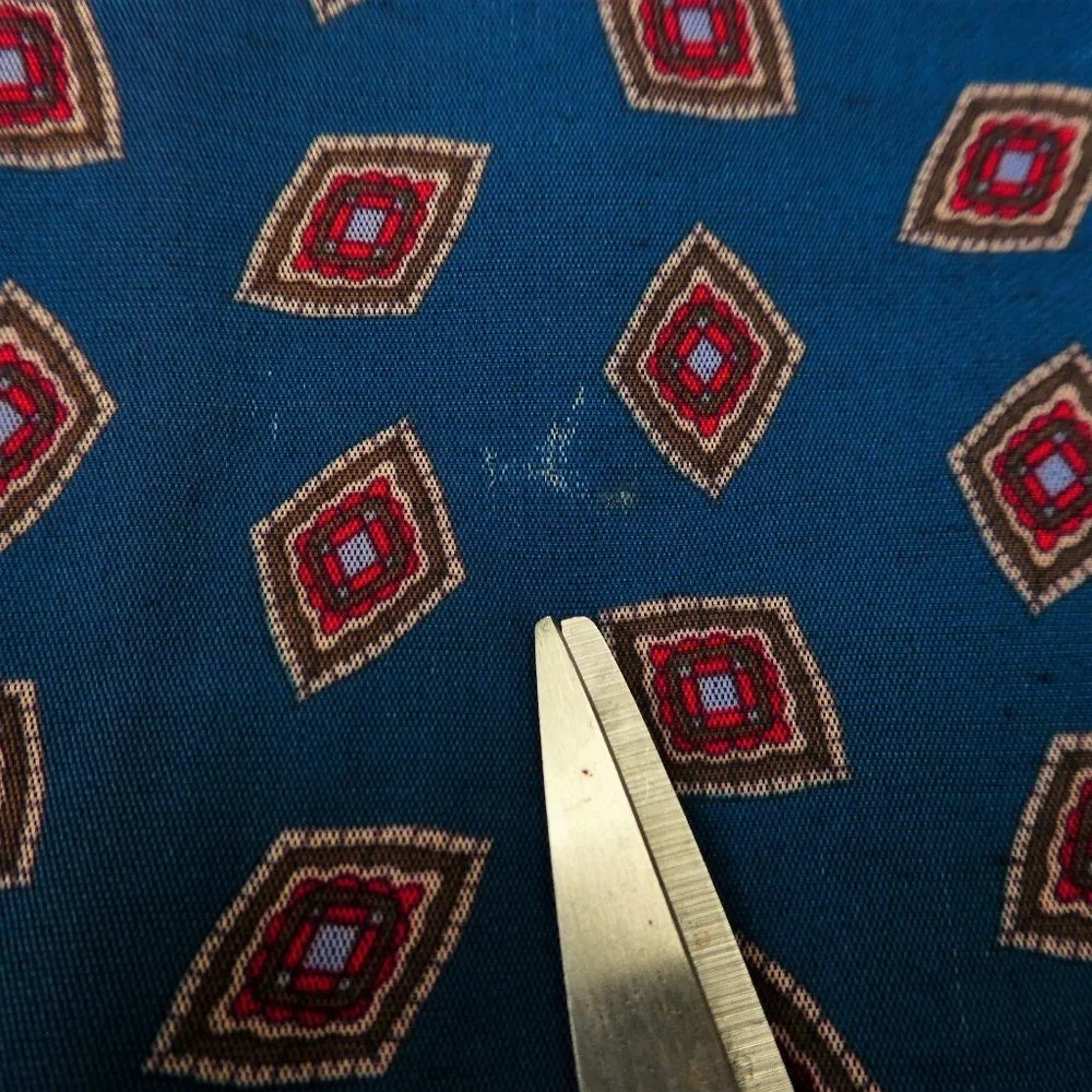 SOLD Vintage 80s Midi Skirt Prairie Farmhouse Elastic Back Zip Teal Blue USA 20W - Picture 8 of 8